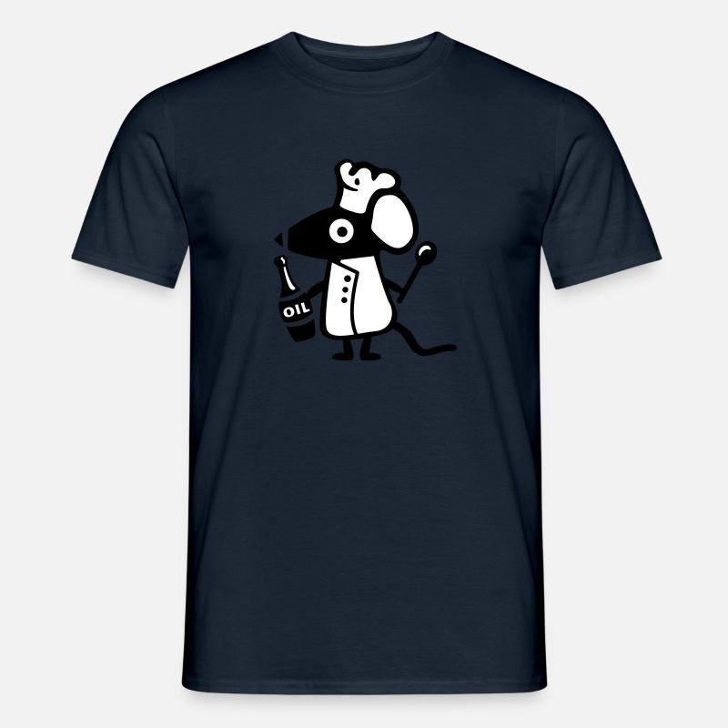 Maus Koch - Ratte - Männer T-Shirt - Navy