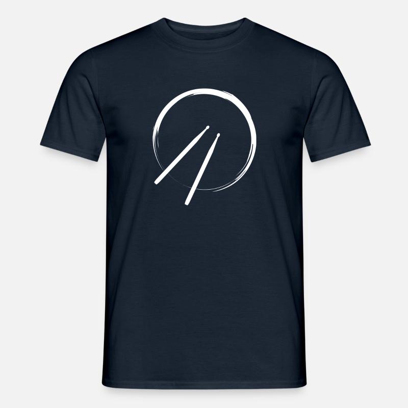 Drums, Trommel, Schlagzeug, Drumsticks - Men’s T-shirt - navy