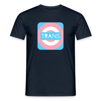 Circular Trans - Men's T-Shirt - navy - Front - AI Model Male 178 light (178cm)