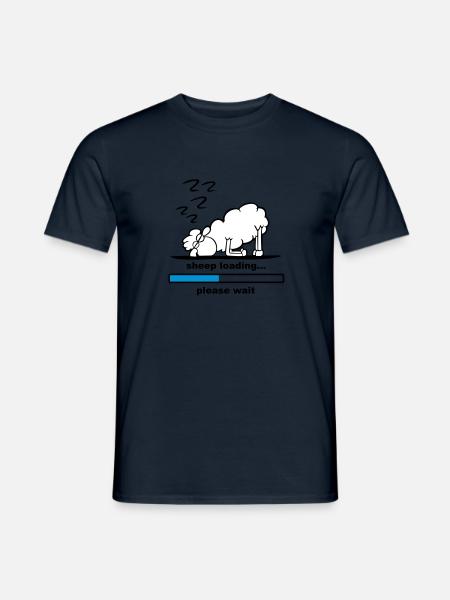 sheep loading - Männer T-Shirt - Navy