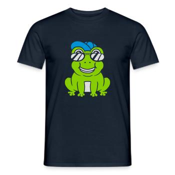 Sunglasses Cap Frog Boy - Men's T-Shirt - navy - Front - AI Model Male 178 light (178cm)