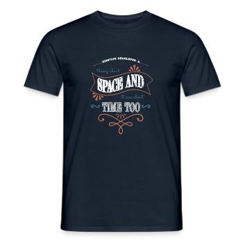 Idée cadeau Noël Cadeau Céleste Citation Astrologie - T-shirt homme - marine - Devant - AI Model Male 178 light (178cm)