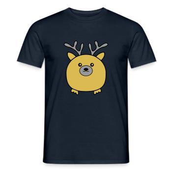 Bébé orignal - T-shirt homme - marine - Devant - AI Model Male 178 light (178cm)