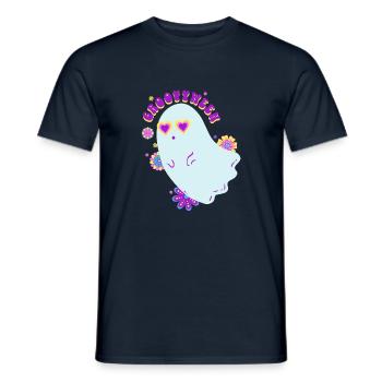 groovy gosh - Men's T-Shirt - navy - Front - AI Model Male 178 light (178cm)