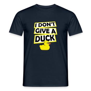 Lustig Ich gebe keine Ente Gummienten Sarkasmus - Männer T-Shirt - Navy - Vorne - AI Model Male 178 light (178cm)