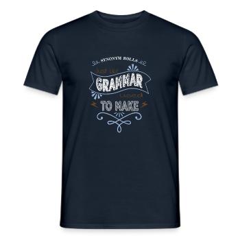 coffeecups cups blog gift idea editer - Men's T-Shirt - navy - Front - AI Model Male 178 light (178cm)