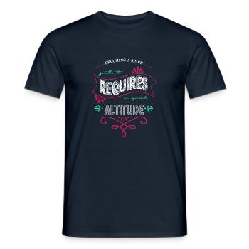 Night Sky Planets Funny Quote Astrophysics Happy - Men's T-Shirt - navy - Front - AI Model Male 178 light (178cm)