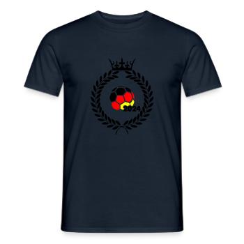 fußball deutschland 2024 - Männer T-Shirt - Navy - Vorne - AI Model Male 178 light (178cm)