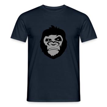 gorilla face - Männer T-Shirt - Navy - Vorne - AI Model Male 178 light (178cm)