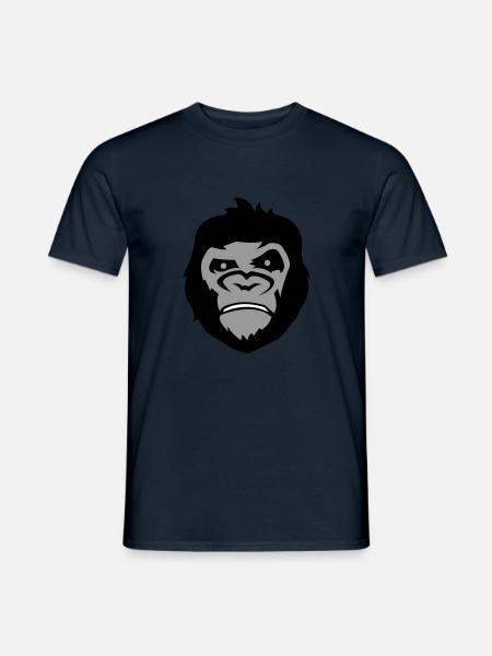 Gorilla Face - Men's T-Shirt - navy