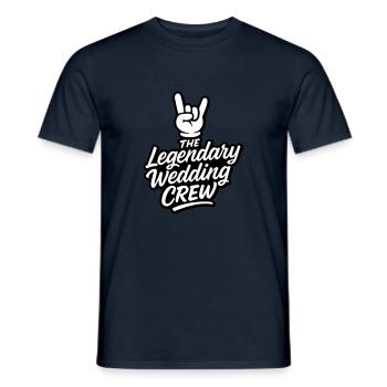 Wedding Crew Wedding Party - Men's T-Shirt - navy - Front - AI Model Male 178 light (178cm)