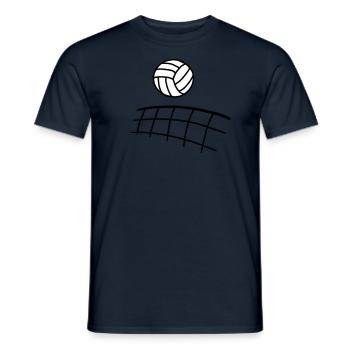 Volleyball - 2 - Men's T-Shirt - navy - Front - AI Model Male 178 light (178cm)