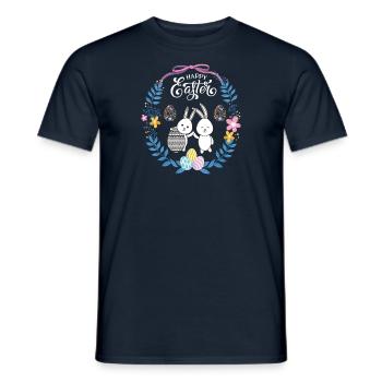 Joyeuses Pâques - T-shirt homme - marine - Devant - AI Model Male 178 light (178cm)