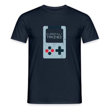 Zocker - Gamer - Nerd - Geek - Geschenk - Männer T-Shirt - Navy - Vorne - AI Model Male 178 light (178cm)