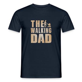 the walking dad baby - Men's T-Shirt - navy - Front - AI Model Male 178 light (178cm)