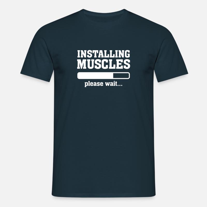 Installing Muscles - T-shirt Homme - undefined
