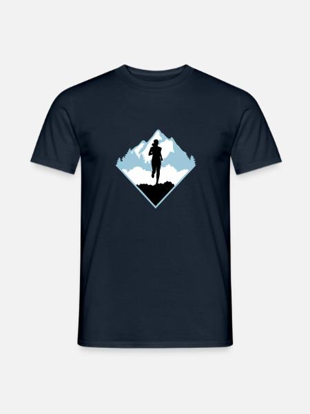 Trail running, runner, running - Men's T-Shirt - navy