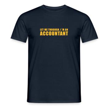 accountant - Männer T-Shirt - Navy - Vorne - AI Model Male 178 light (178cm)