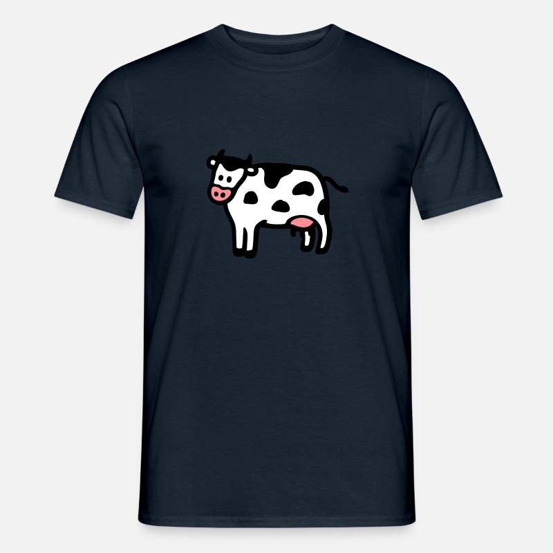 Kuh 3 - Männer T-Shirt - Navy