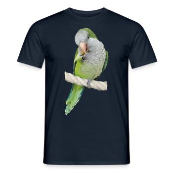 Argentine Parakeet - Men's T-Shirt - navy - Front - AI Model Male 178 light (178cm)