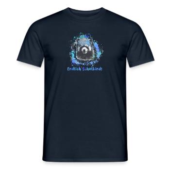 Roter panda ,Malerei,pandabär, endlich schulkind - Männer T-Shirt - Navy - Vorne - AI Model Male 178 light (178cm)