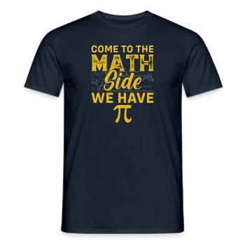 Lustiges Mathe-Geschenk Komm zur Mathe-Seite, die wir haben - Männer T-Shirt - Navy - Vorne - AI Model Male 178 light (178cm)