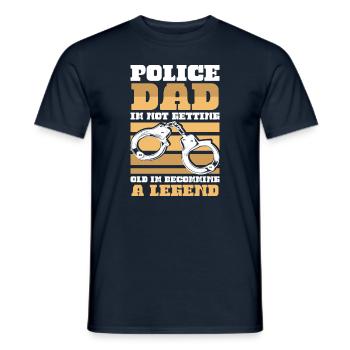 Polizei Polizist Polizeibeamte - Männer T-Shirt - Navy - Vorne - AI Model Male 178 light (178cm)