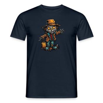 Scarecrow / Harvest Worker / Corn Field / Field - Men's T-Shirt - navy - Front - AI Model Male 178 light (178cm)