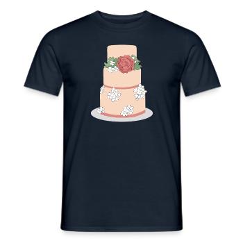 Torte - Männer T-Shirt - Navy - Vorne - AI Model Male 178 light (178cm)