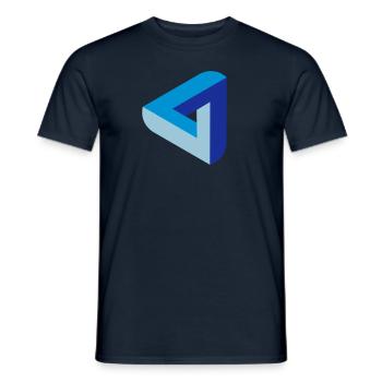 MaidSafe Logo (MaidSafeCoin) - Men's T-Shirt - navy - Front - AI Model Male 178 light (178cm)