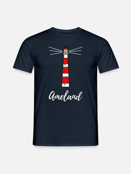 Lighthouse Ameland Holland - Men's T-Shirt - navy