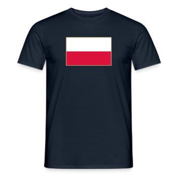 Pologne, drapeau polonais - T-shirt homme - marine - Devant - AI Model Male 178 light (178cm)