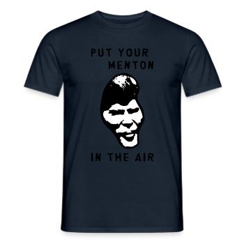 Put your menton in the air ! - T-shirt homme - marine - Devant - AI Model Male 178 light (178cm)