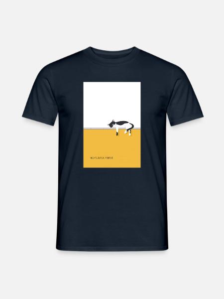 Nichts zu tun. Perfekt. – Lustige Katze - Männer T-Shirt - Navy