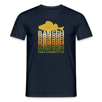 Barsch fishing is passion - Männer T-Shirt - Navy - Vorne - AI Model Male 178 light (178cm)