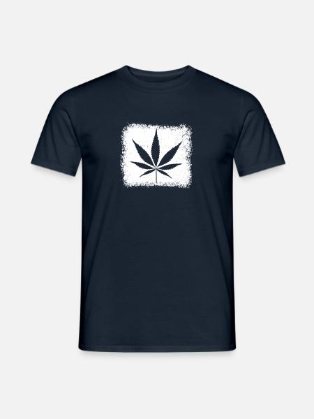 Kiffen Weed Ganja - Männer T-Shirt - Navy