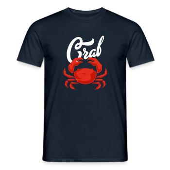 Sea and crab - Men's T-Shirt - navy - Front - AI Model Male 178 light (178cm)