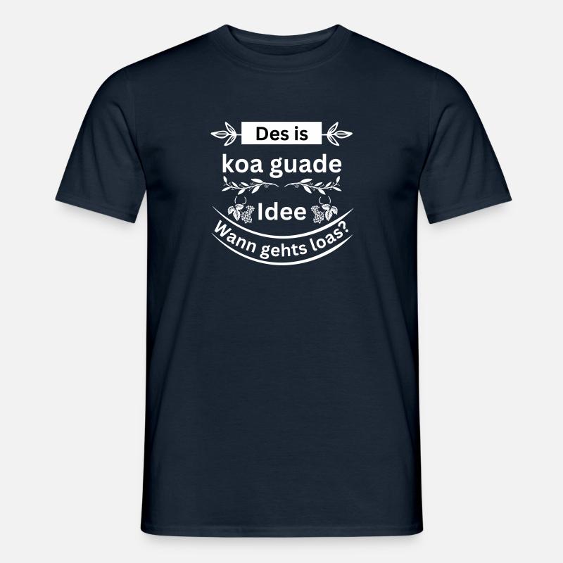 Koa guade Idee - bayerischer Spruch - Männer T-Shirt - Navy