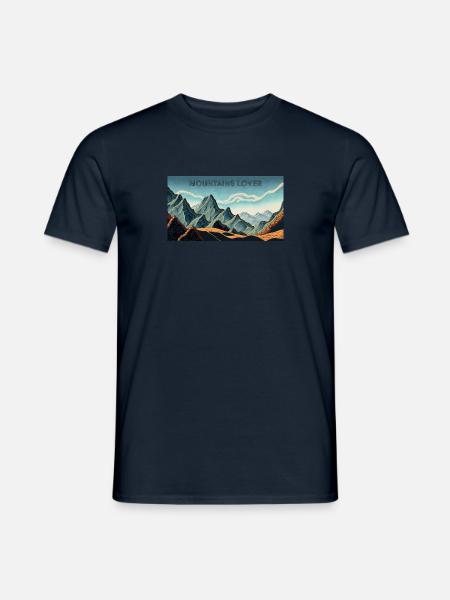 Mountains Lover - Men's T-Shirt - navy