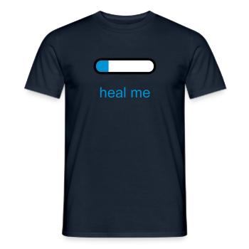 Heal Me - Men's T-Shirt - navy - Front - AI Model Male 178 light (178cm)