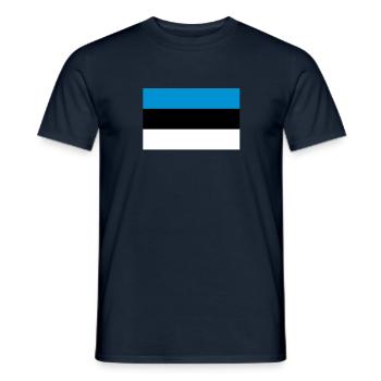 Estonia - Men's T-Shirt - navy - Front - AI Model Male 178 light (178cm)