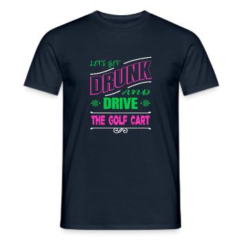 funny animals golfapparel quote golf swing funny - Men's T-Shirt - navy - Front - AI Model Male 178 light (178cm)
