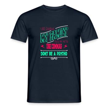 Writing Drive Reading Statement Book Author Blog - T-shirt homme - marine - Devant - AI Model Male 178 light (178cm)