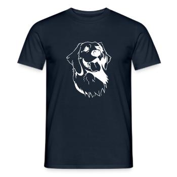 Hund Dog - Männer T-Shirt - Navy - Vorne - AI Model Male 178 light (178cm)