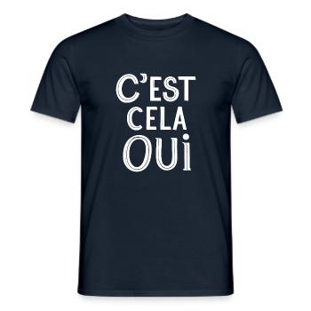 C'est cela oui - T-shirt homme - marine - Devant - AI Model Male 178 light (178cm)
