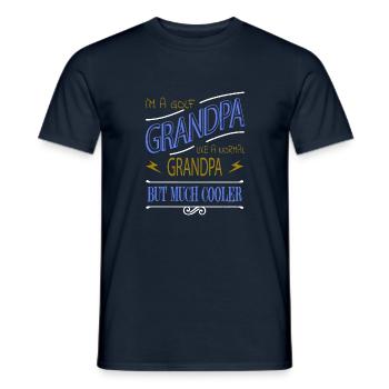 GolfMom GolfDad Golf Clubs Golf Girls Golf CoachGift - Men's T-Shirt - navy - Front - AI Model Male 178 light (178cm)