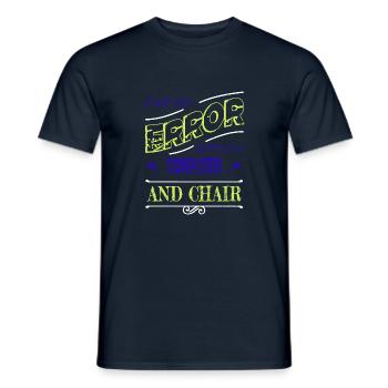 Analyst Present Idea Hacker Computer Science - Men's T-Shirt - navy - Front - AI Model Male 178 light (178cm)