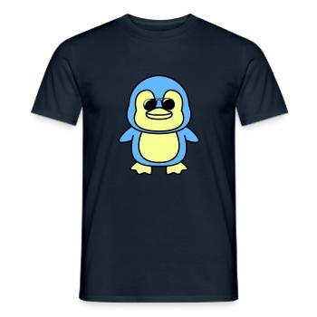 pinguin comic cool - Männer T-Shirt - Navy - Vorne - AI Model Male 178 light (178cm)