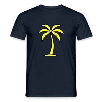 Palm Outline - Men's T-Shirt - navy - Front - AI Model Male 178 light (178cm)