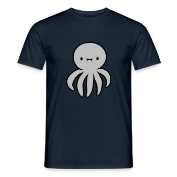 Pieuvre Pieuvre Pieuvre Calmar Mignon Calmar géant Drôle - T-shirt homme - marine - Devant - AI Model Male 178 light (178cm)